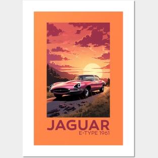 Jaguar E-Type Series 1 Posters and Art